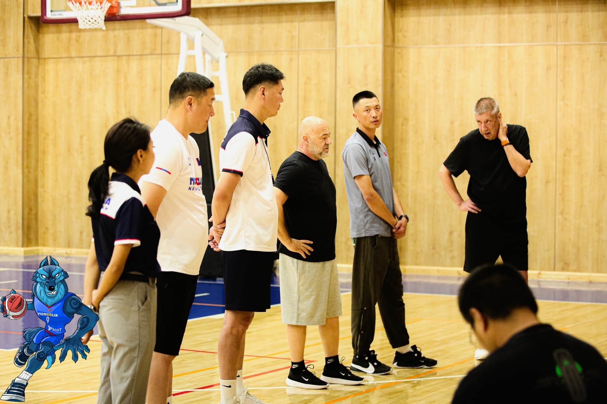 With the Mongolia National Team coaching staff